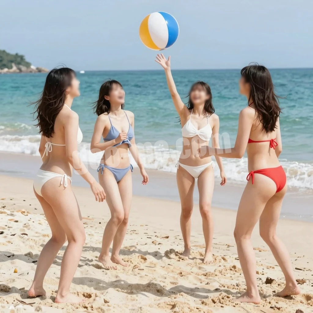 夏だ！海のマッサージは開放的3