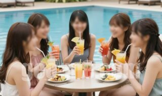 夏だ!海のマッサージは開放的8